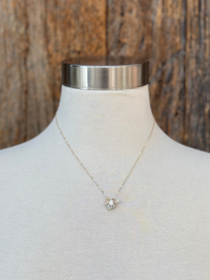 CLP Pearl Mess Necklace GF