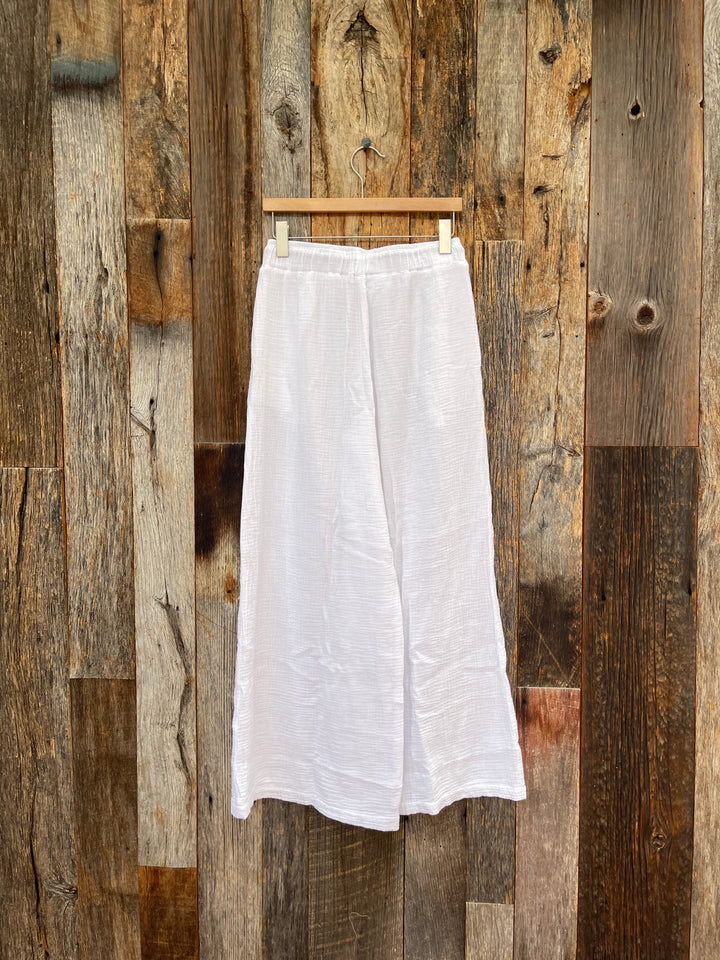 Sundry Wide Leg Pant White