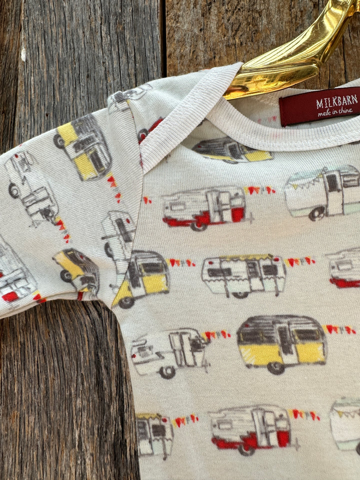 Milkbarn Organic L/S One Piece Vintage Trailers