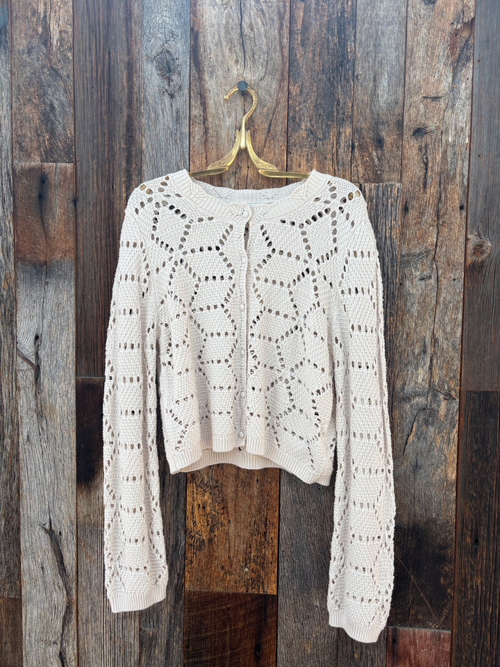 Z Supply Rosalyn Sweater Cardigan Crystal