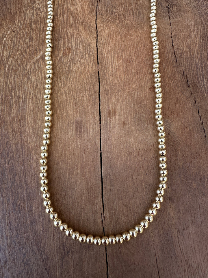 Elizabeth Nicole 14K GF Ball Party Necklace N26