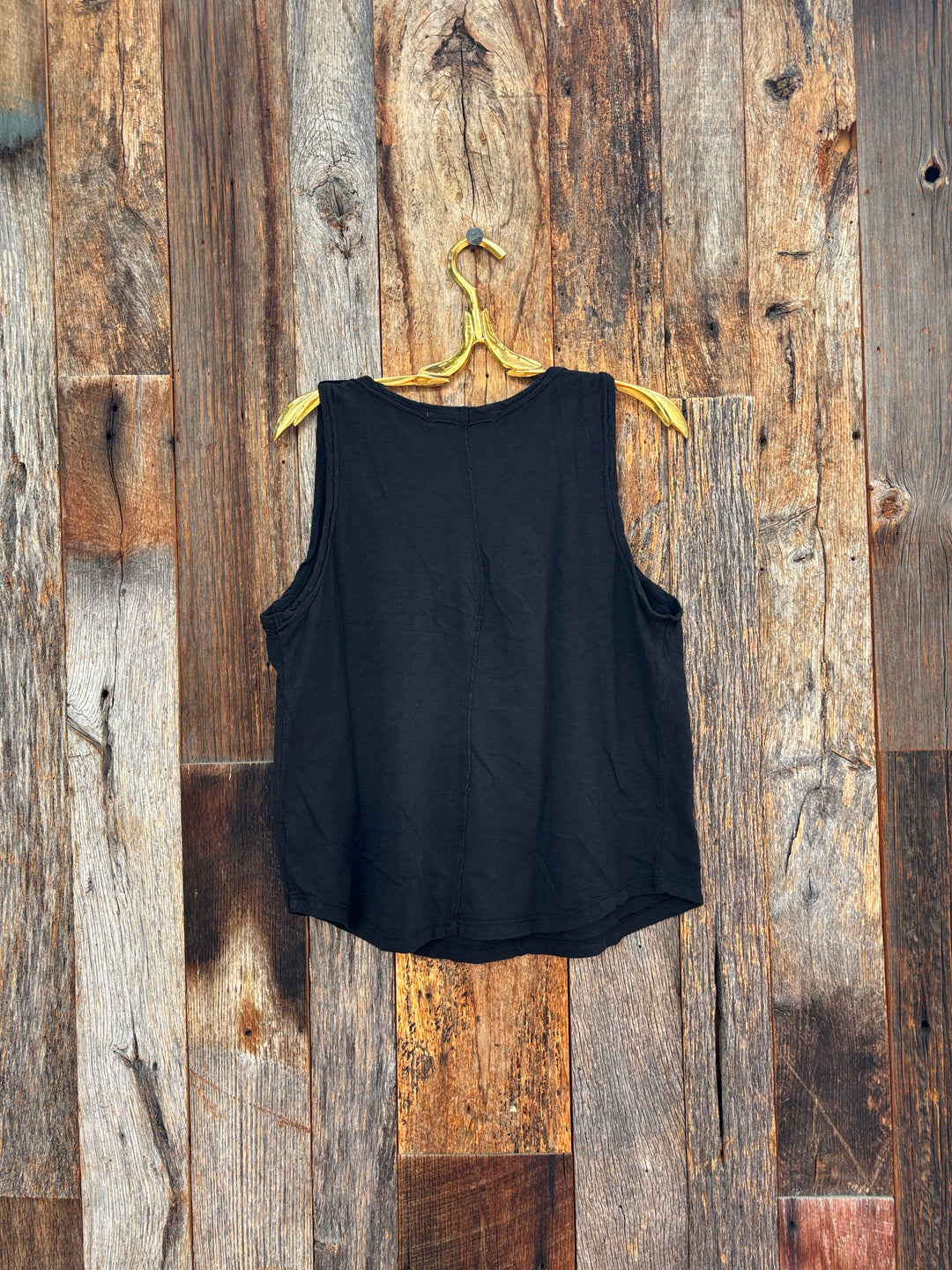 Project Social T Naz Scoop Neck Slub Tank Black
