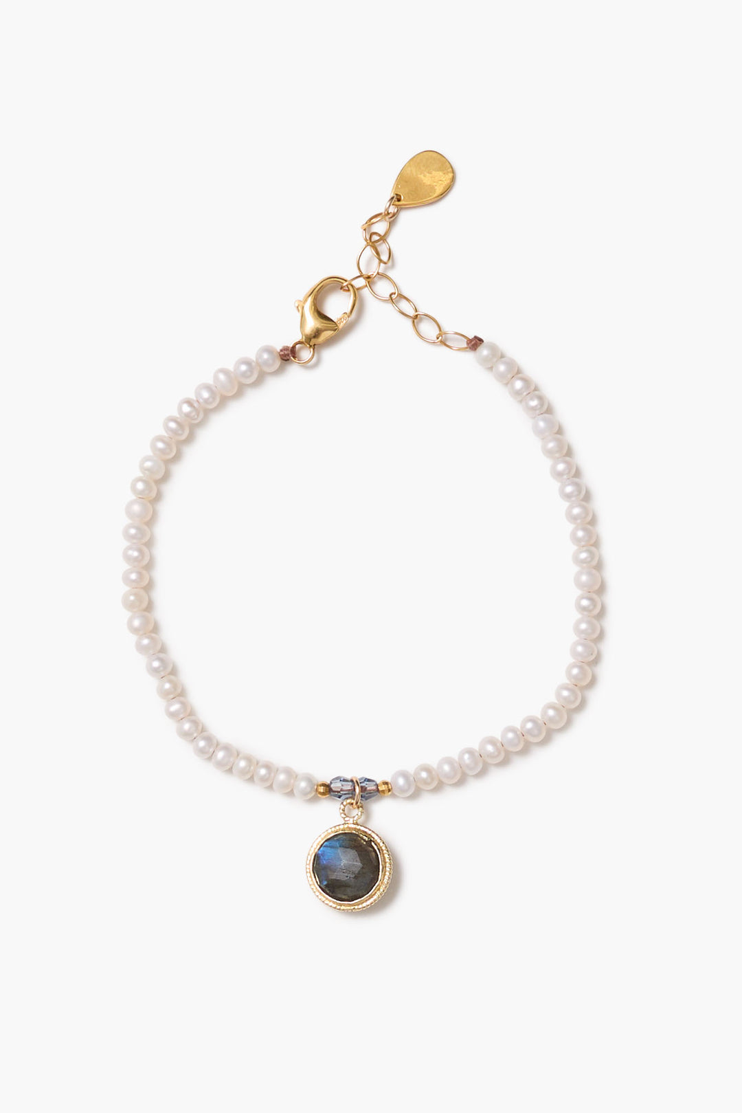 Chan Luu Charm Bracelet White Pearl