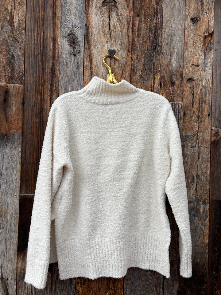 Dylan Mock Pullover Winter White