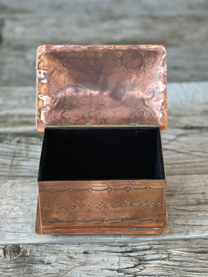 J Alexander Stamped Copper Box WJA-041