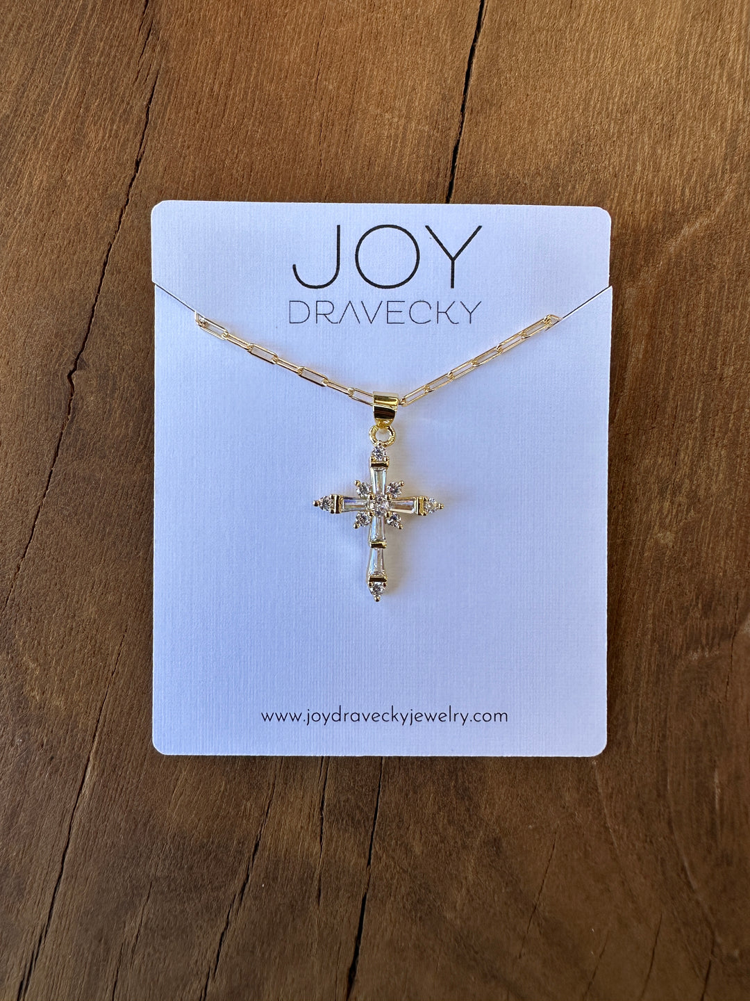 Joy Dravecky Princess Cross Necklace