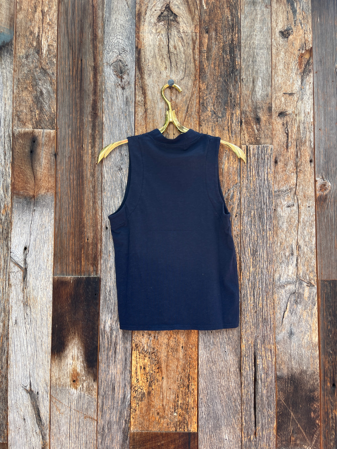 Perfect White Tee Phoebe Slub Jersey Tank Navy