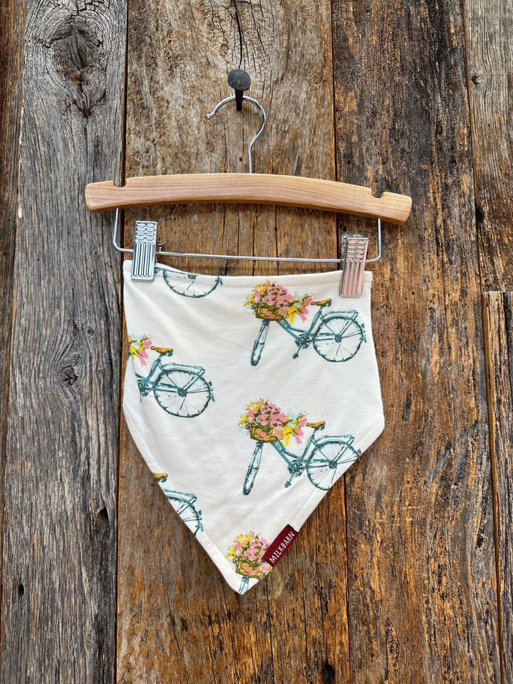 Milkbarn Kerchief Bib Floral Bicycle