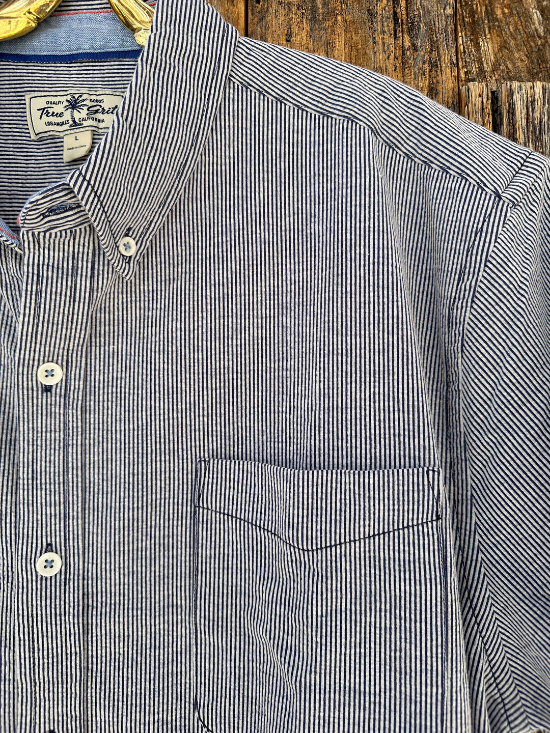 True Grit S/S 1 Pocket Shirt Navy