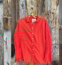 Auntie Oti Double Dot Button Shirt Tomato