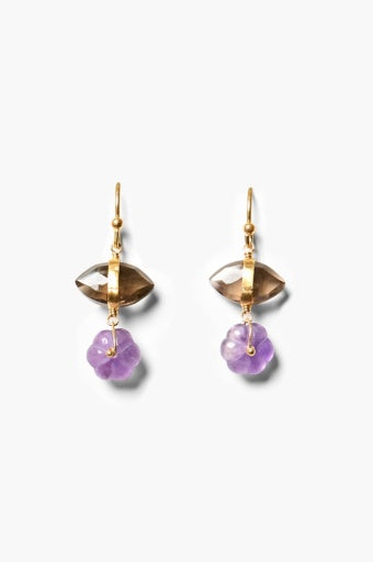 Chan Luu Pia Earrings Amethyst EG-5921