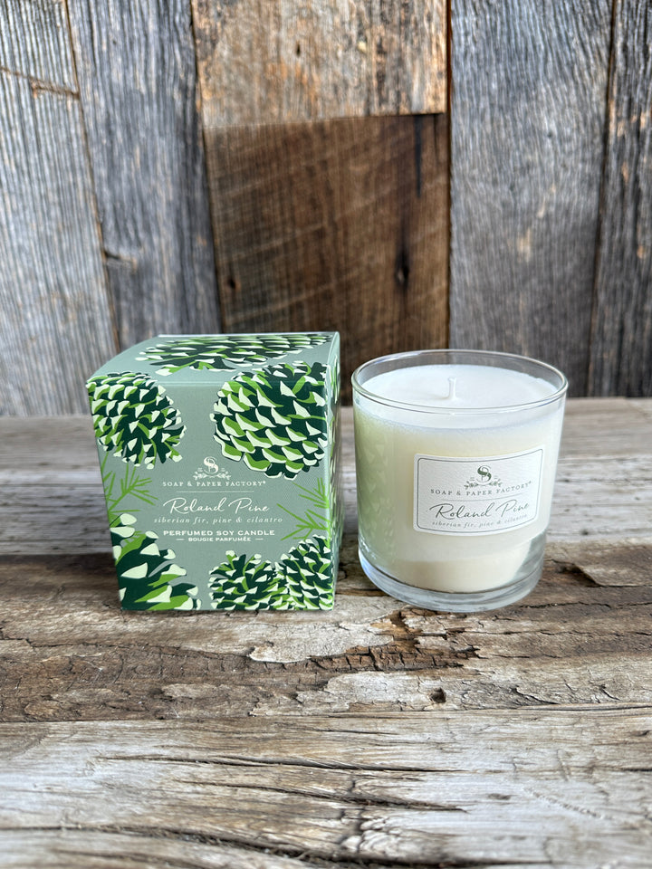 Soap & Paper Factory Roland Pine 9.5 oz Large Soy Candle