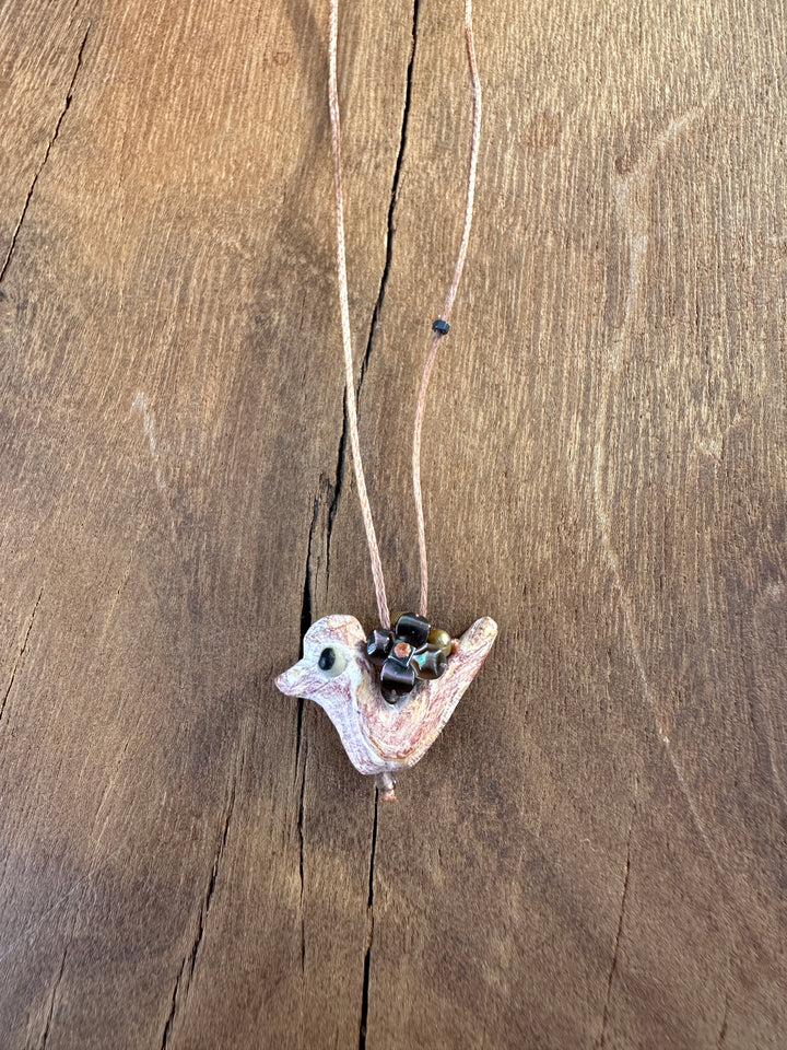 River Song Winter Bird Necklace