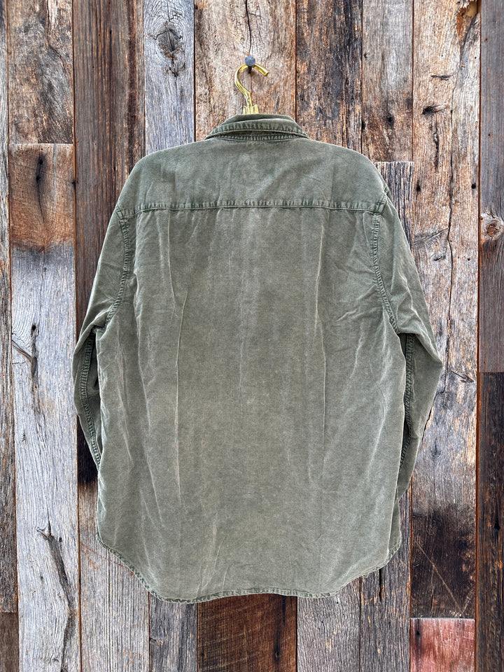 True Grit Jackson Cord L/S 2 Pocket Western Shirt Platoon