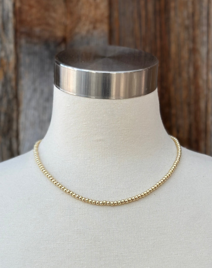 Elizabeth Nicole 14K GF Ball Party Necklace N26