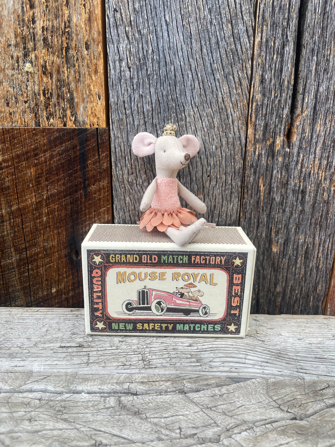 Maileg Princess Mouse Little Sister in Matchbox 17-5101-00