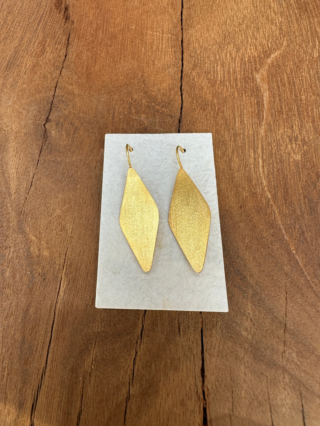 River Song Golden Diamond Drop Earrings