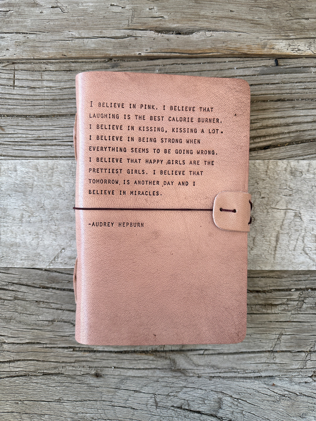 Sugarboo Audrey Hepburn Artisan Leather Journal 5.75x8.75 LJ135
