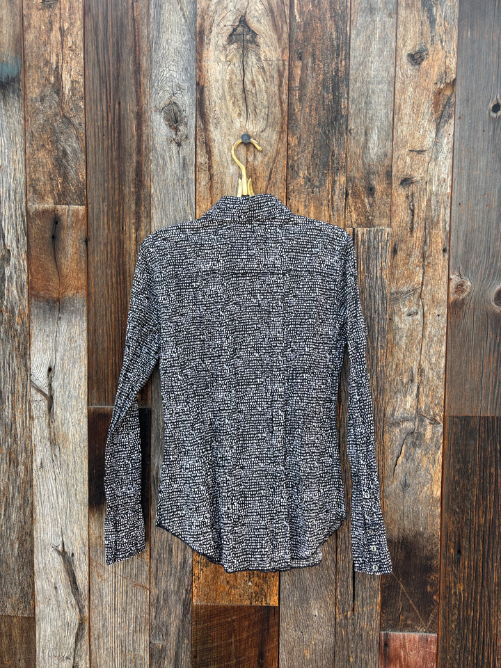 Cino Zanzibar Dot Black Button Down Shirt