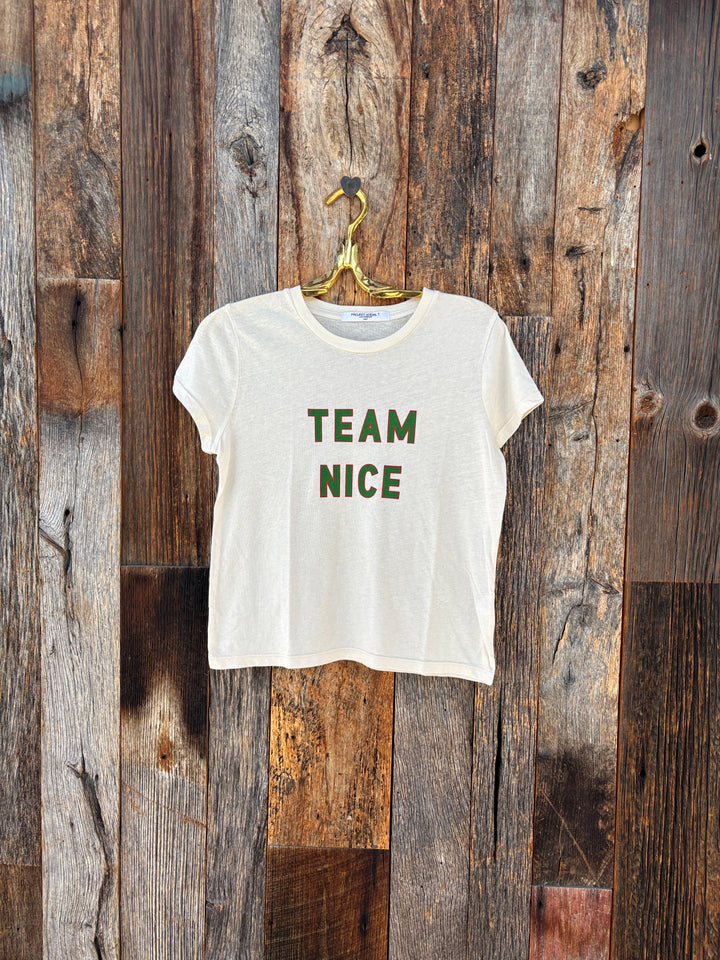 Project Social T Team Nice Baby Tee Cream