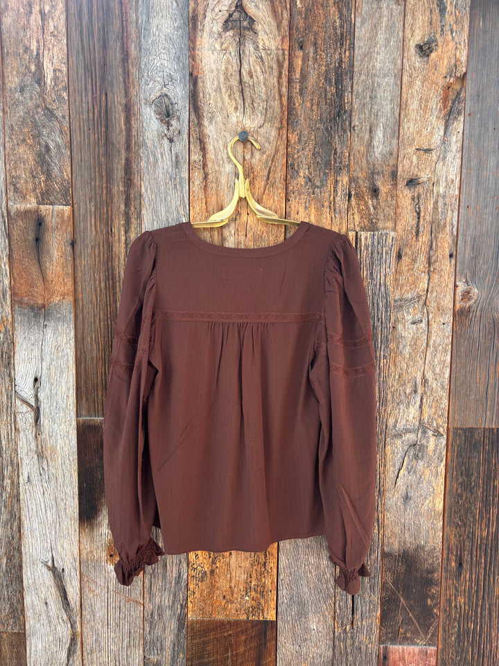 Saltwater Luxe Lyrra Top Chocolate