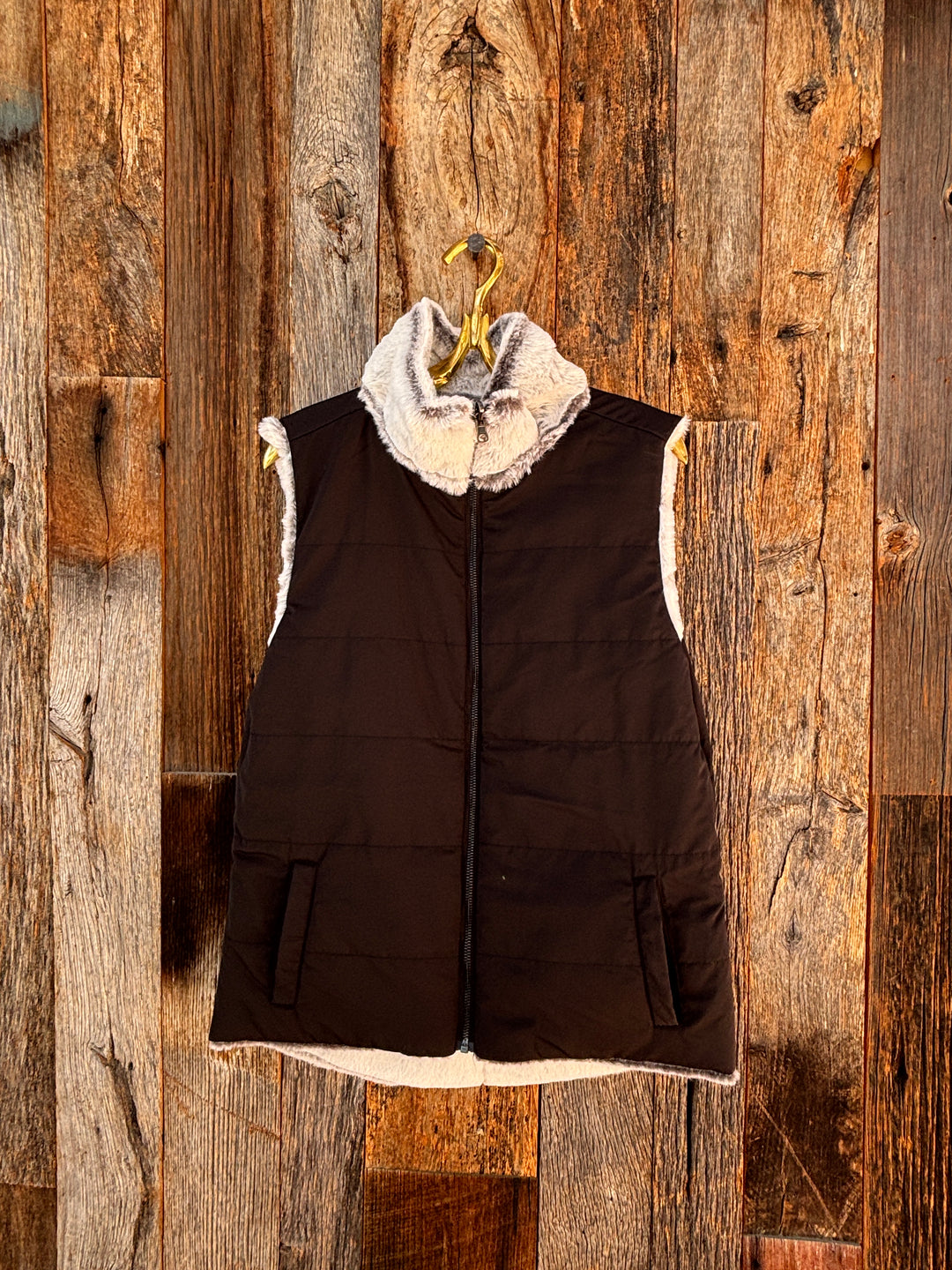 Dylan Classic Fur Vest Winter White