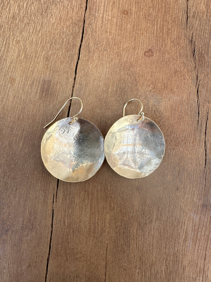 CLP Large Concave Earrings GF