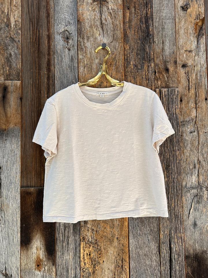 It Is Well Crop Tee T1850 Natural