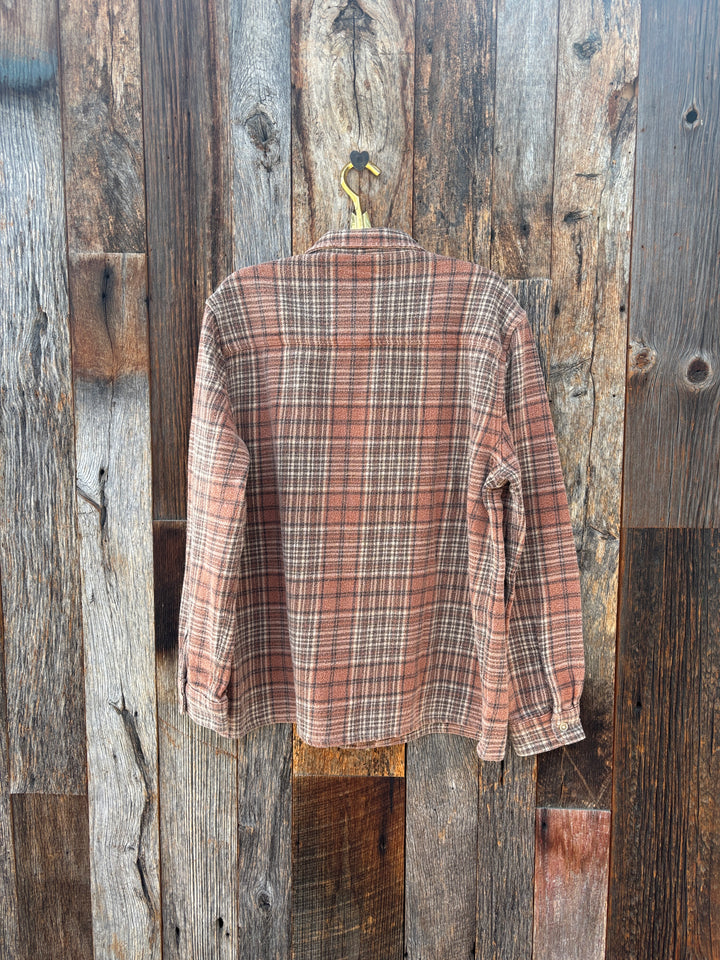 True Grit Drifter Plaid L/S 2 Pocket Shirt Saddle
