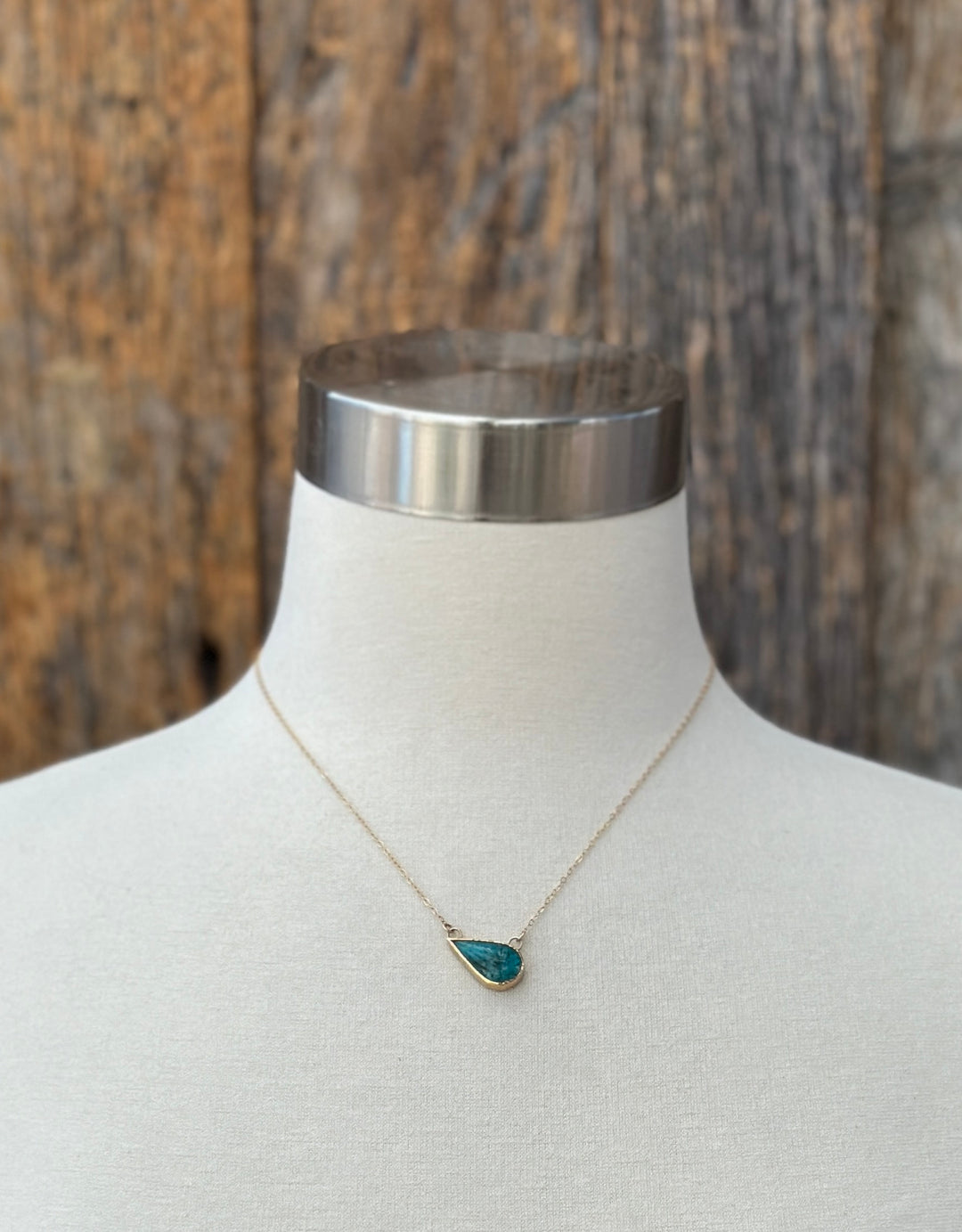 Robin M Designs Opalized Wood Fossil 14K 15-17"