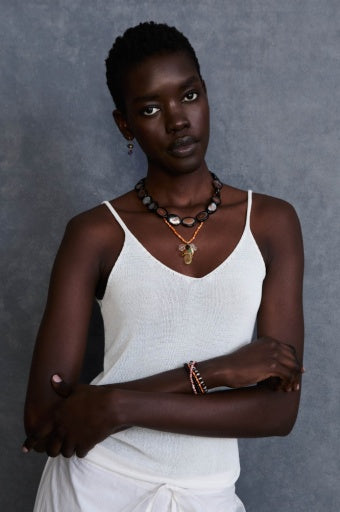 Chan Luu Pia Earrings Amethyst EG-5921