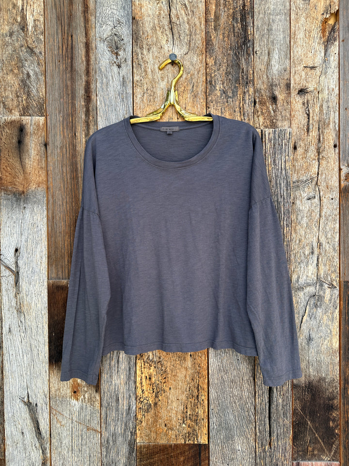 It Is Well L/S Relaxed Tee Charcoal