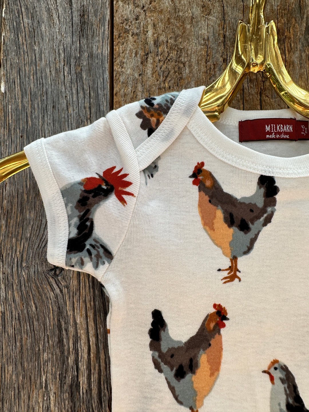 Milkbarn S/S Organic One Piece Chicken 31099