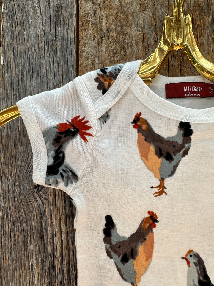 Milkbarn S/S Organic One Piece Chicken 31099
