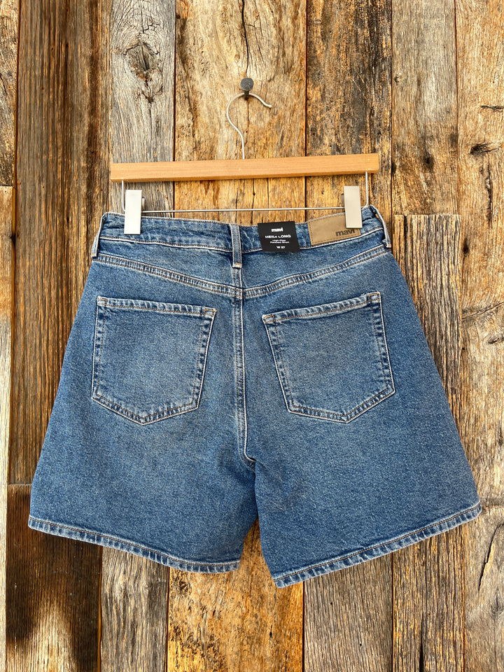 Mavi Heidi Long High Rise Dark 90'S Shorts