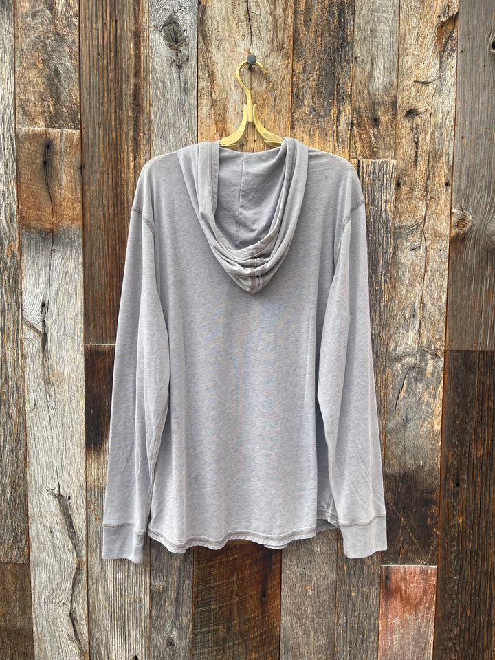 True Grit Bowery Burnouts S/S Slit Hoodie Coal