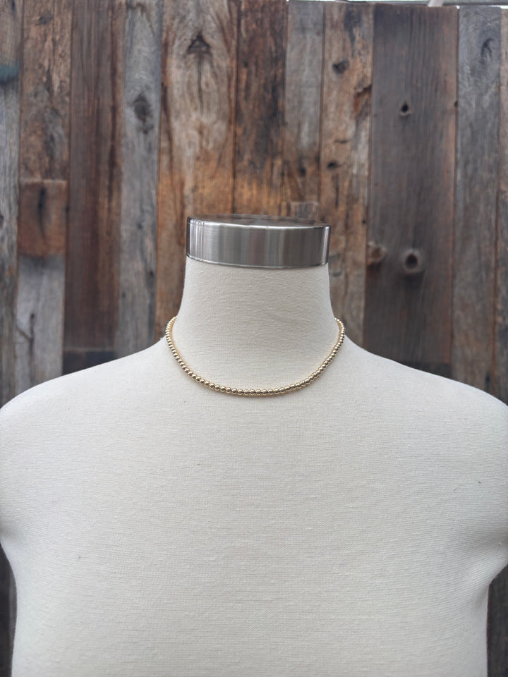 Elizabeth Nicole 14K GF Ball Party Necklace N26