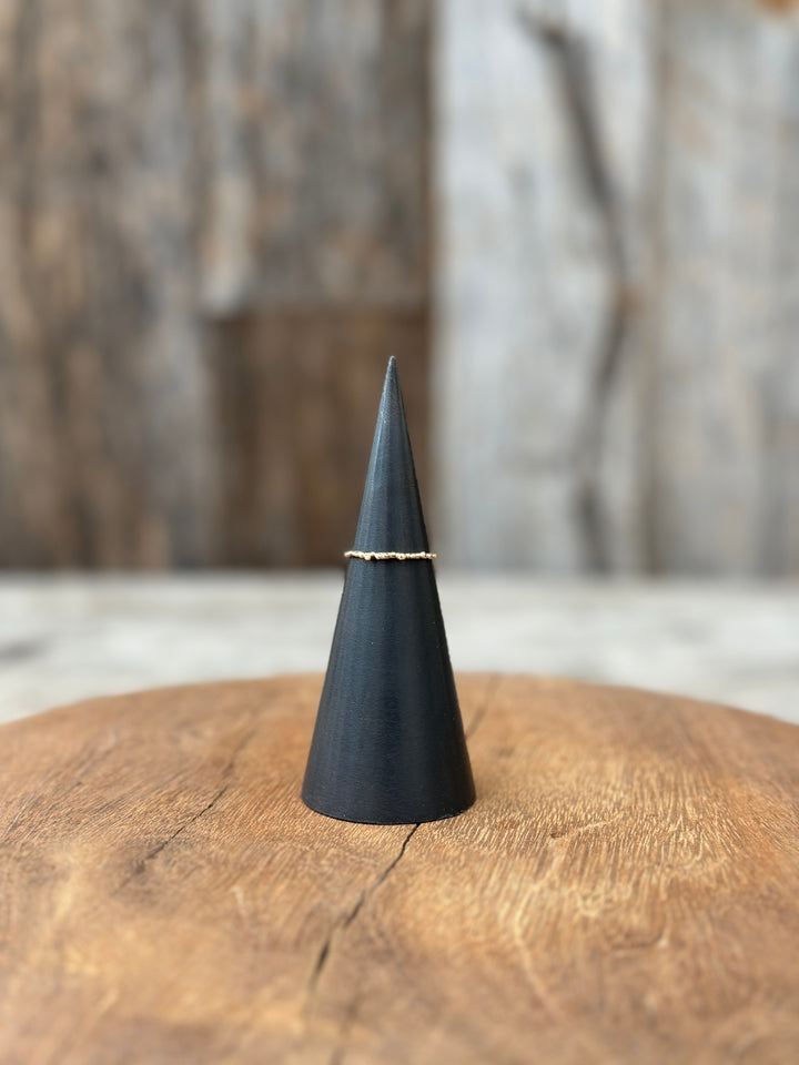 Robin M 14K Pebble Ring sz8