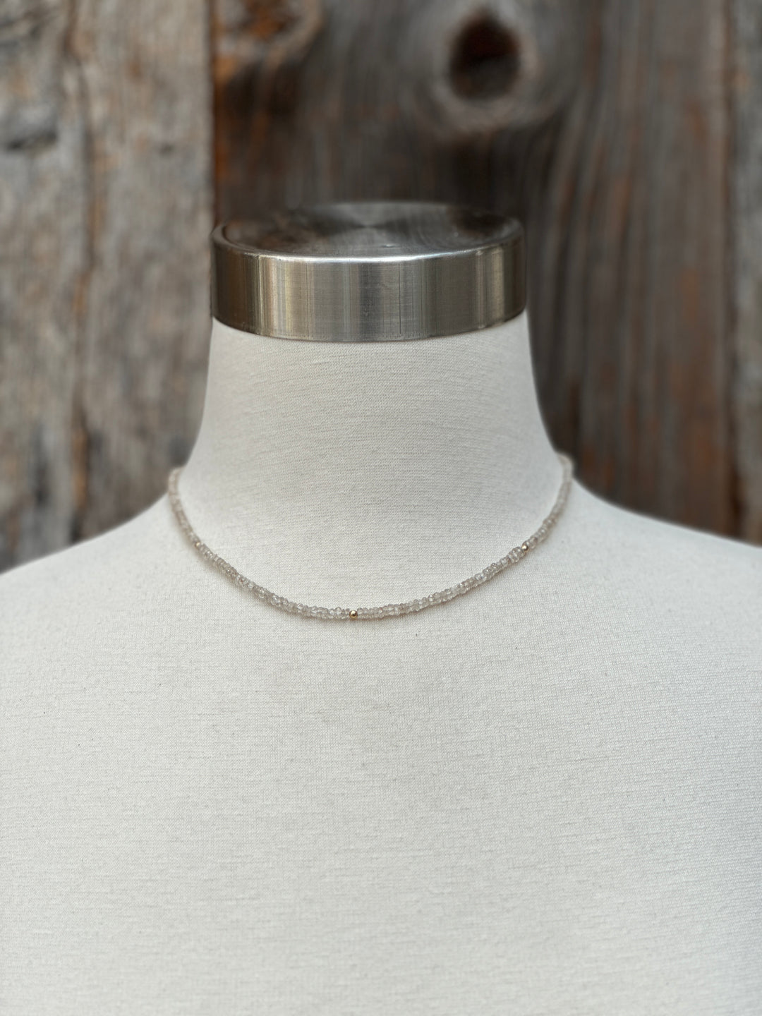 Robin M Designs Champagne Zircon Necklace 16"