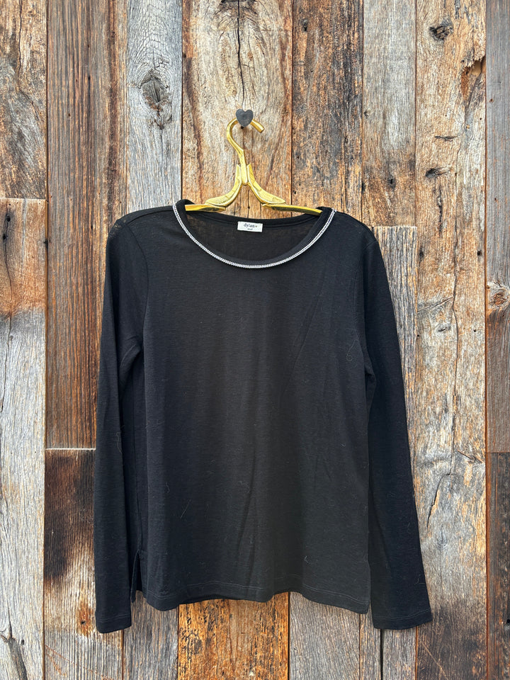Dylan L/S Harlow Crew Black