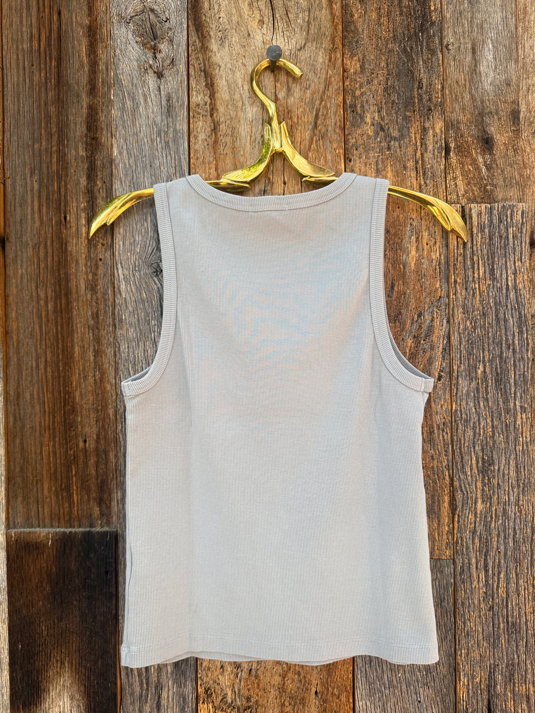 It Is Well Rib Tank Top Slate