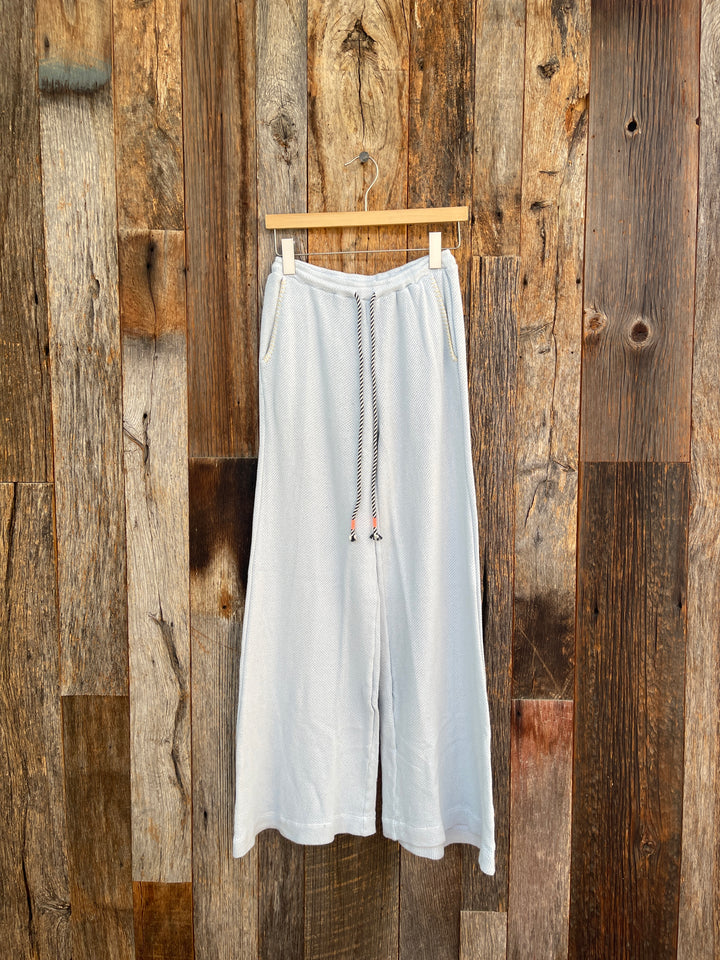 Sundry Mesh Wide Leg Pant Chambray