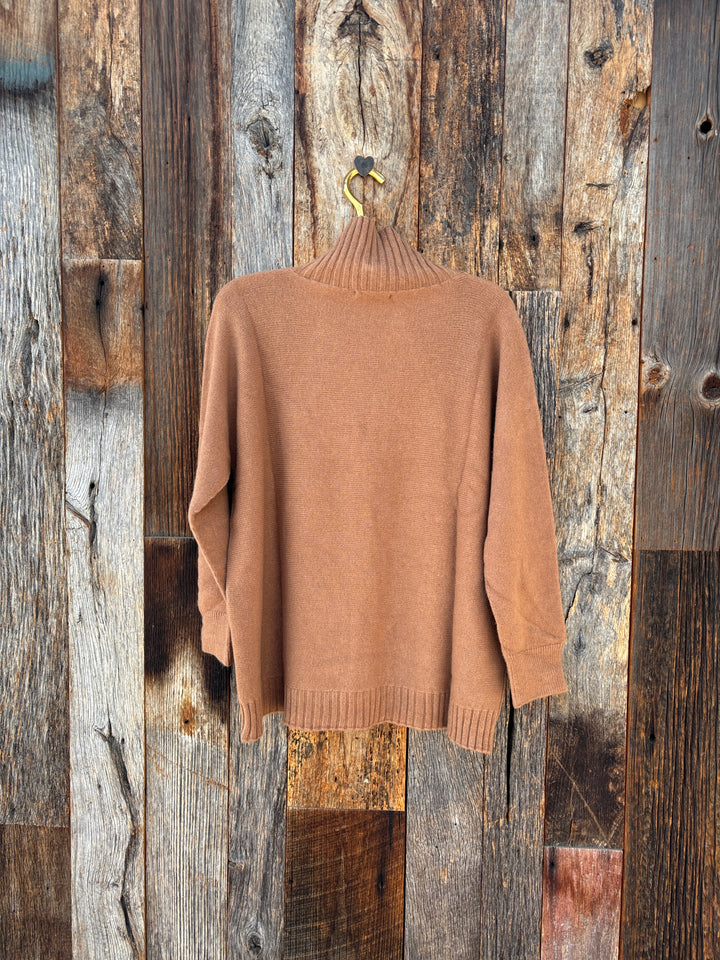 Milio Milano Turtleneck Sweater Camel