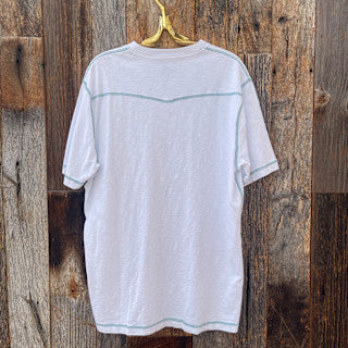 True Grit Heritage Slub W/ Contrast Coverstitch White