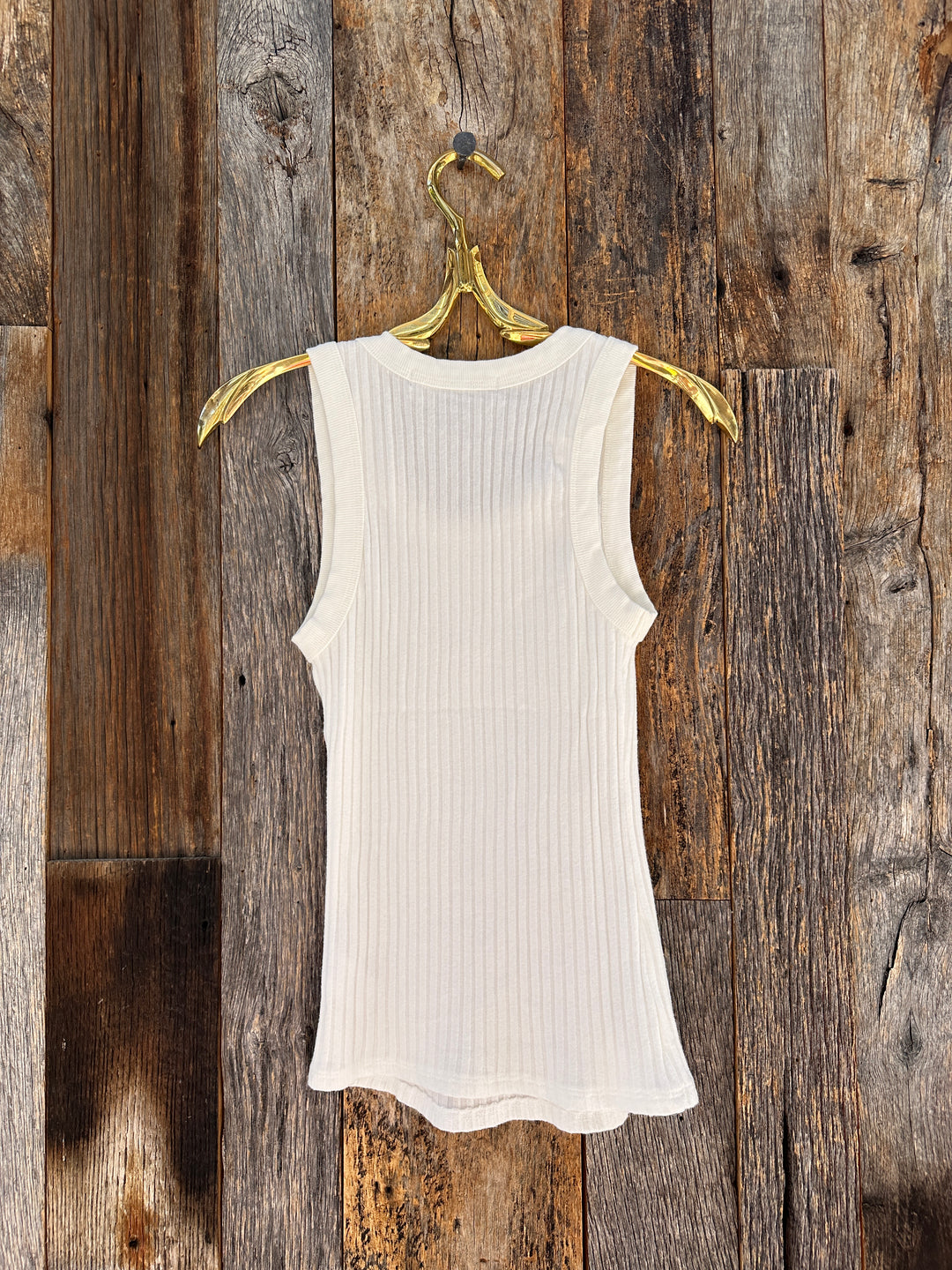 Project Social T Cooper Sweater Rib Tank White