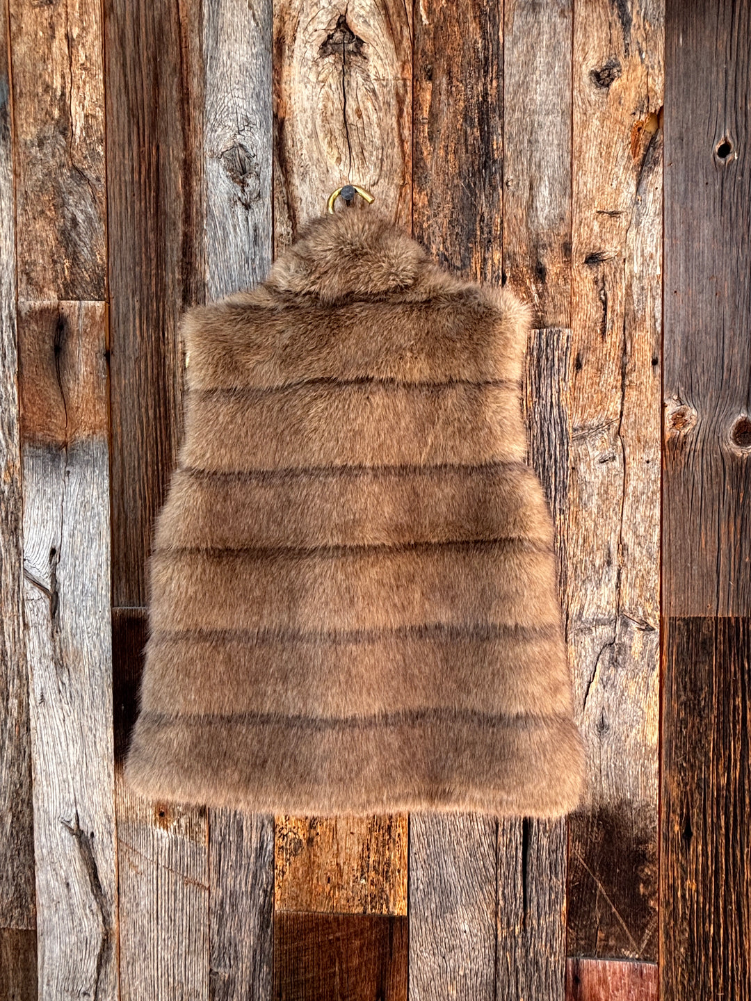 Dylan Luxe Fur Vest Brown