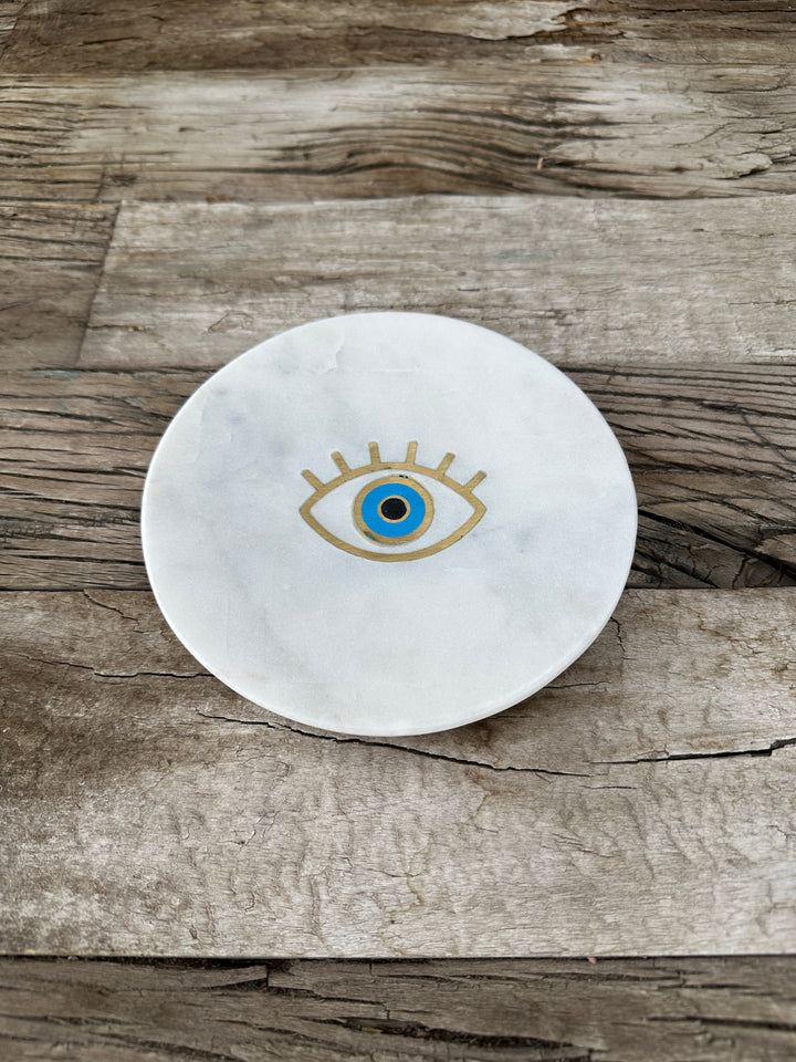 Homart Inlaid Marble Tray Eye