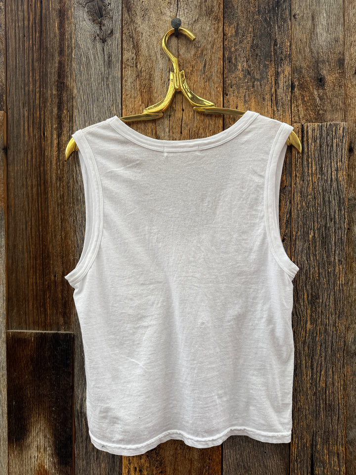 Perfect White Tee Khara Rib Scoop Tank White