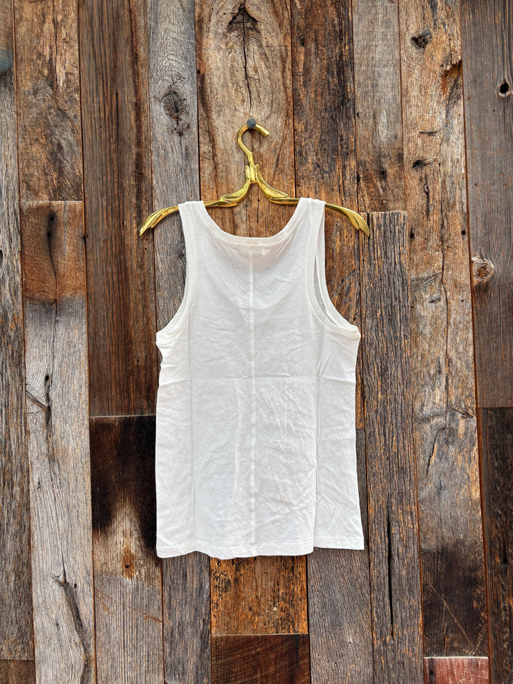 American Vintage Tank Top Gamipy Blanc