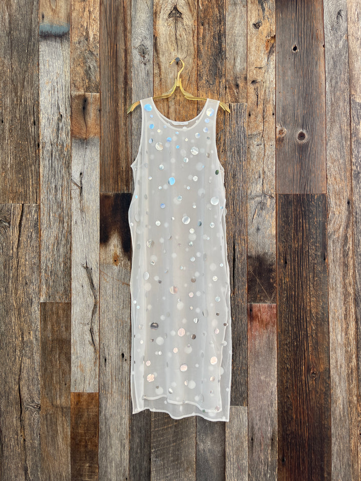 Chan Luu Chloe Sequin Tunic White O/S